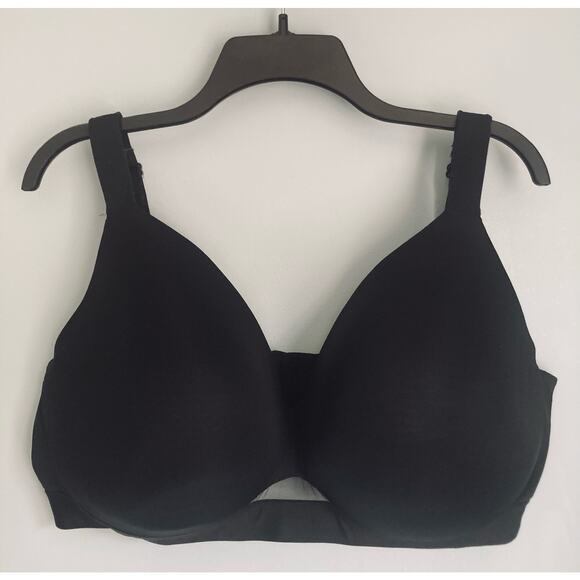Cacique Lightly Lined Full Coverage Bra 42F Black - Picture 1 of 8